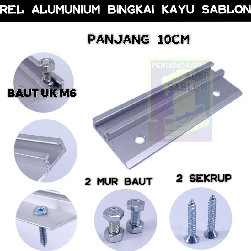 REL ALUMUNIUM KNOCK U O THAILAND SCREEN KAYU 10CM BAUT
