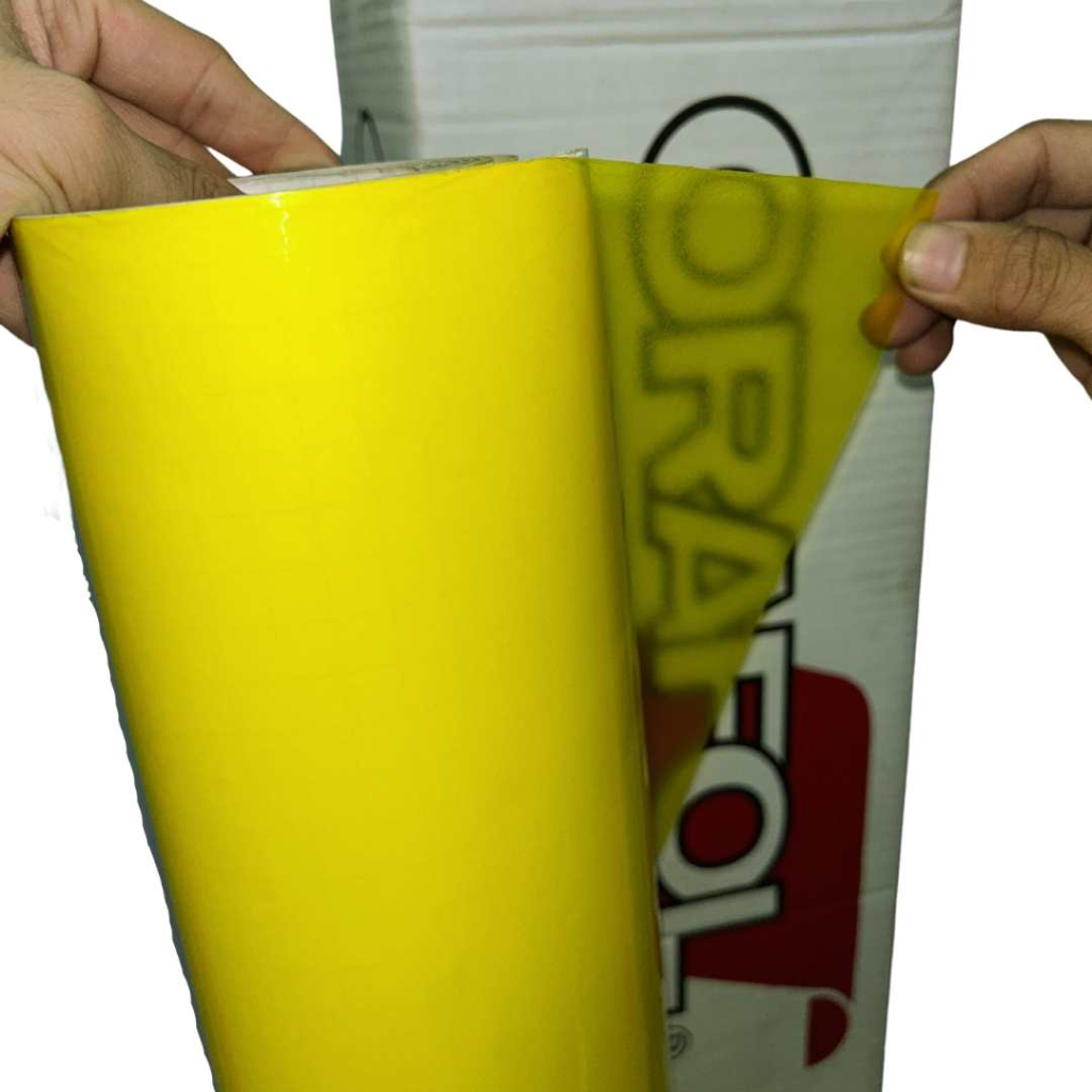 

HJK Oracal Sticker 8300 Transparent Skotlet Warna Tembus Cahaya Kaca 1 Meter