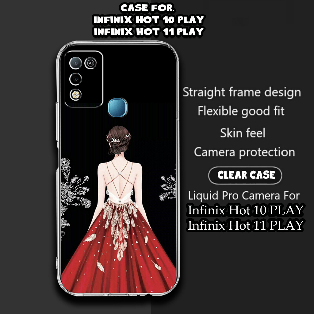 CASE Infinix HOT 11 PLAY / Infinix HOT 10 PLAY Motif [GAUN] TERLARIS CASING Infinix HOT 11 PLAY X688