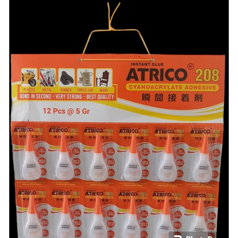 

lem atrico lem botol tube lem super 1 lusin isi 12 botol
