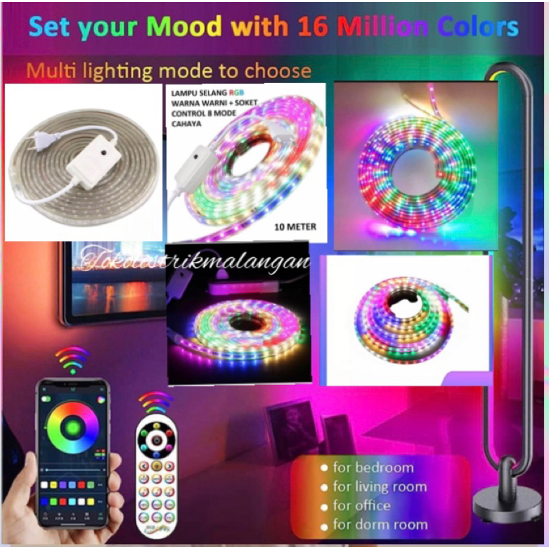 lampu led strip warna warni/lampu led strip rgb