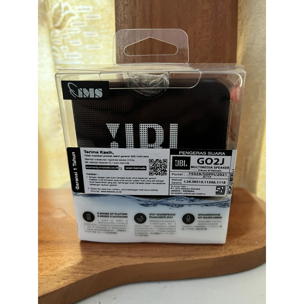 Speaker JBL Go 2 Original Garansi resmi PT IMS warna HITAM