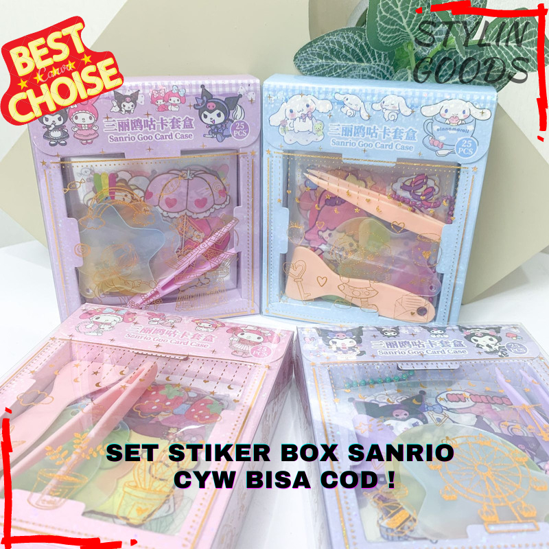 

TERBARU SET BOX STIKER MEWAH SANRIO CYW / STIKER / PERATA / PENJEPIT / GANTUNGAN / PAKET STIKER SANRIO TERMURAH BISA COD