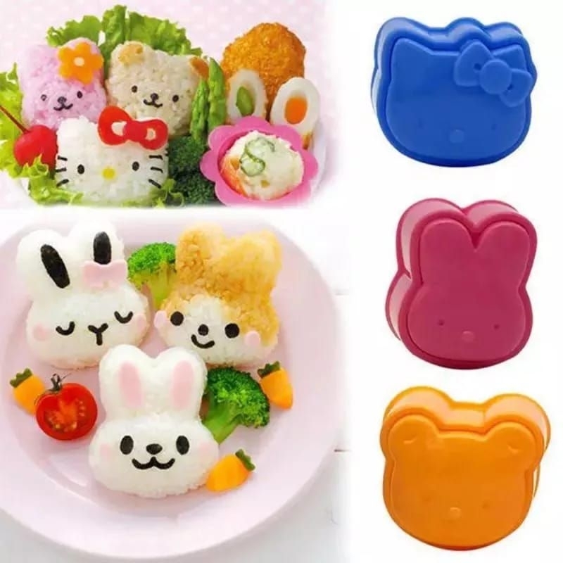 

Cetakan Set Nasi Bento Sushi Anak Motif Kelinci