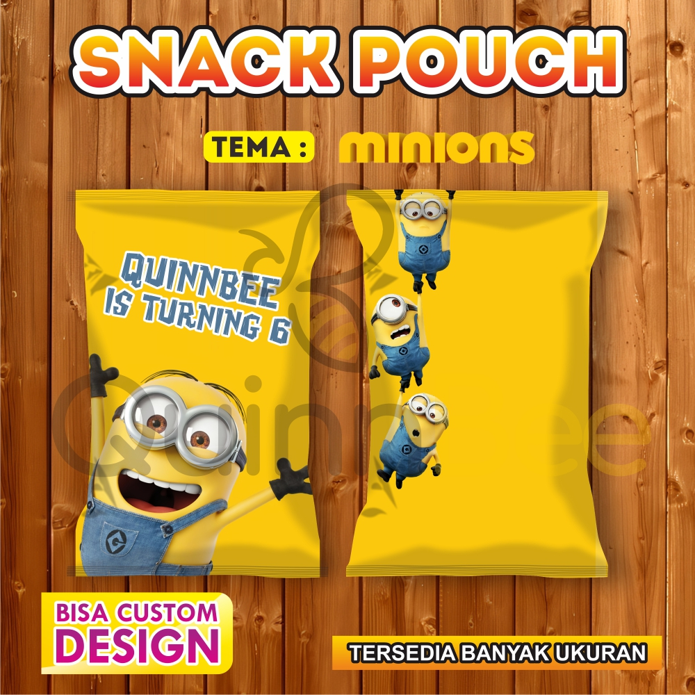 

Snack Pouch Jumbo|Pouch Ultah|Kemasan Snack Ulang Tahun|Birthday Snack Pouch (Gratis Design) - MINION - DESPICABLE ME