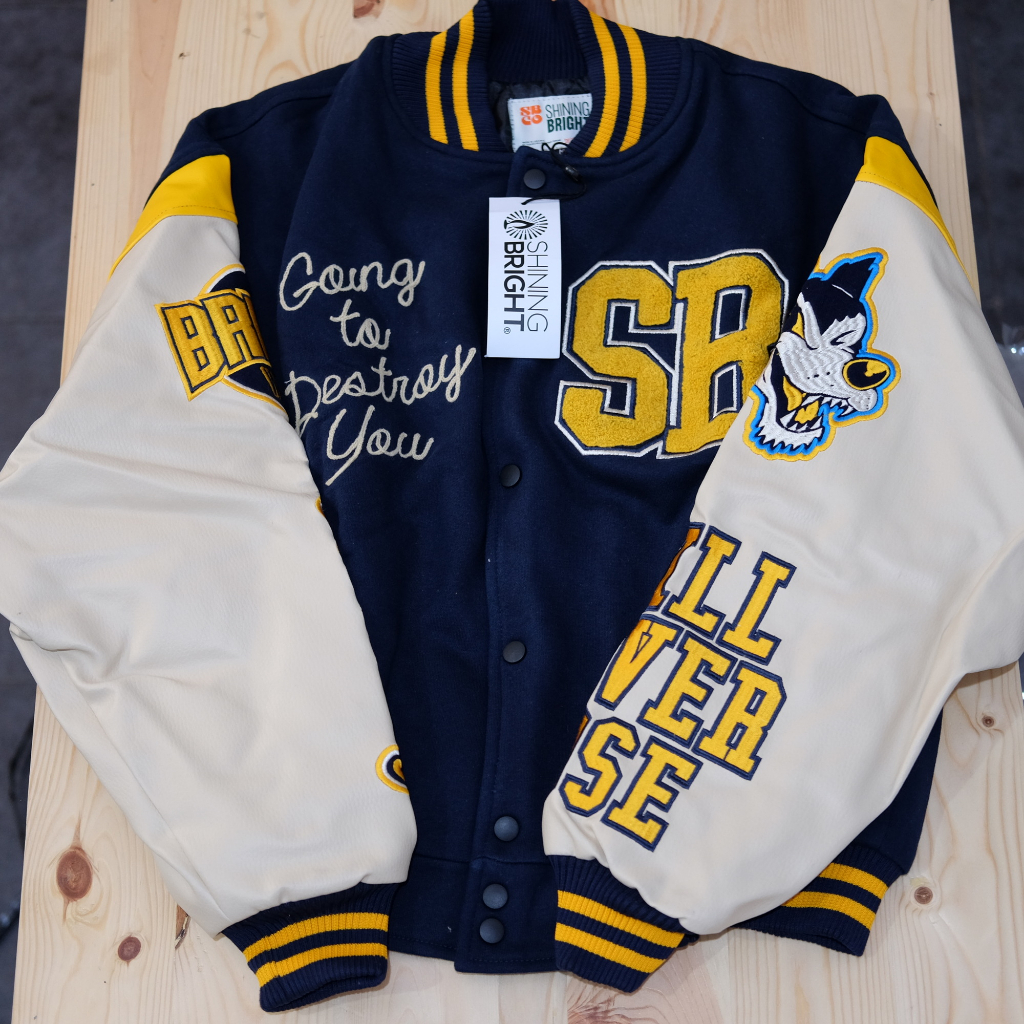 Shining Bright Varsity Campus Size M NEW MURAH