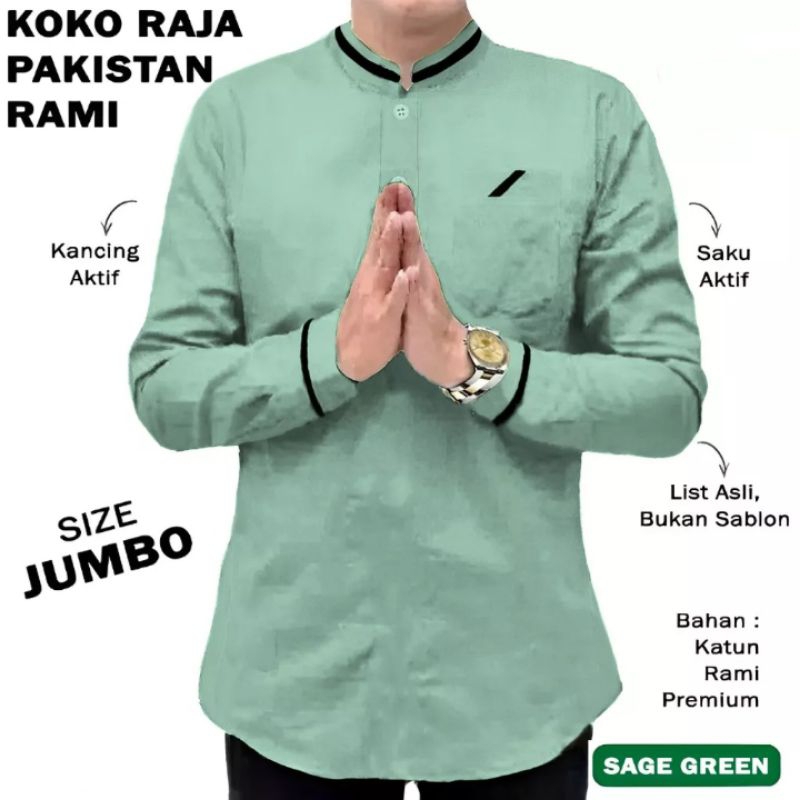 BAJU PRIA MUSLIM KOKO RAJA PAKISTAN RAMI PREMIUM