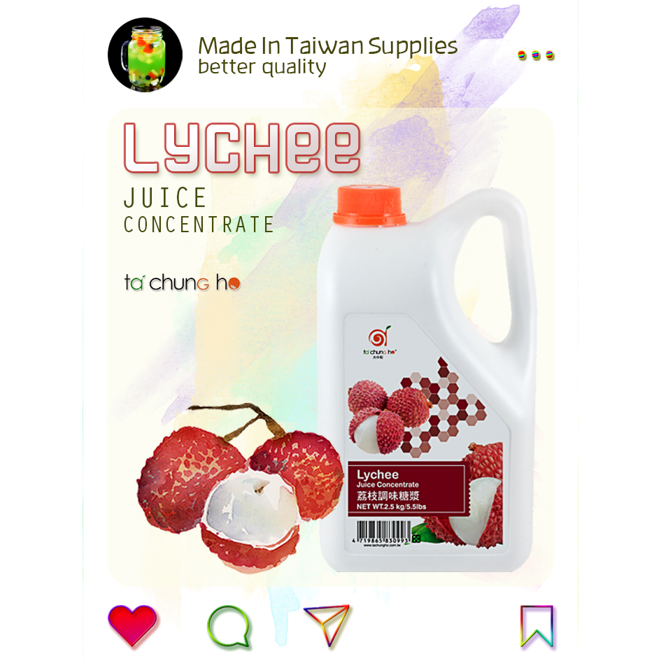 

Lychee Syrup Juice Concentrate Tachungho 2.5 kg Sirup Leci