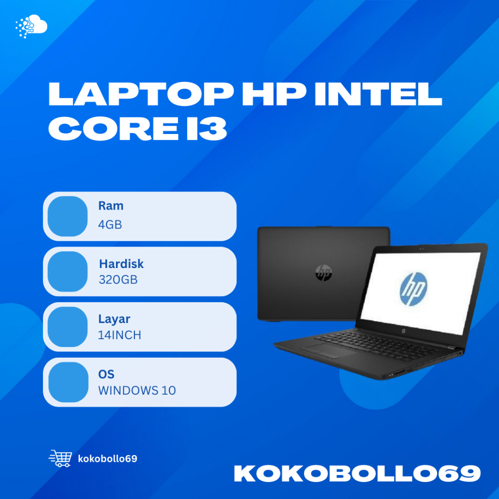 LAPTOP HP INTEL CORE i3 RAM 8GB SSD 512GB 14Inch WIN 10