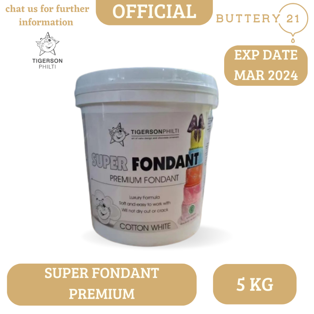 

TIGERSON FONDANT WHITE 5 KG