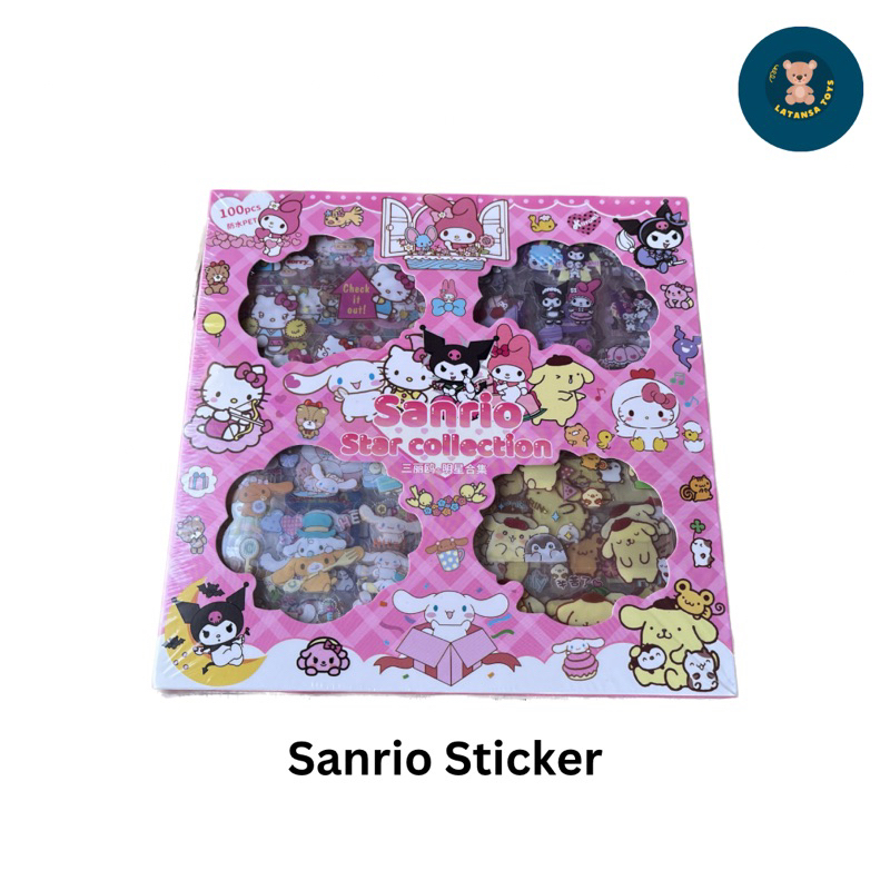 

Sanrio Sticker 100 pcs book box waterproof maker
