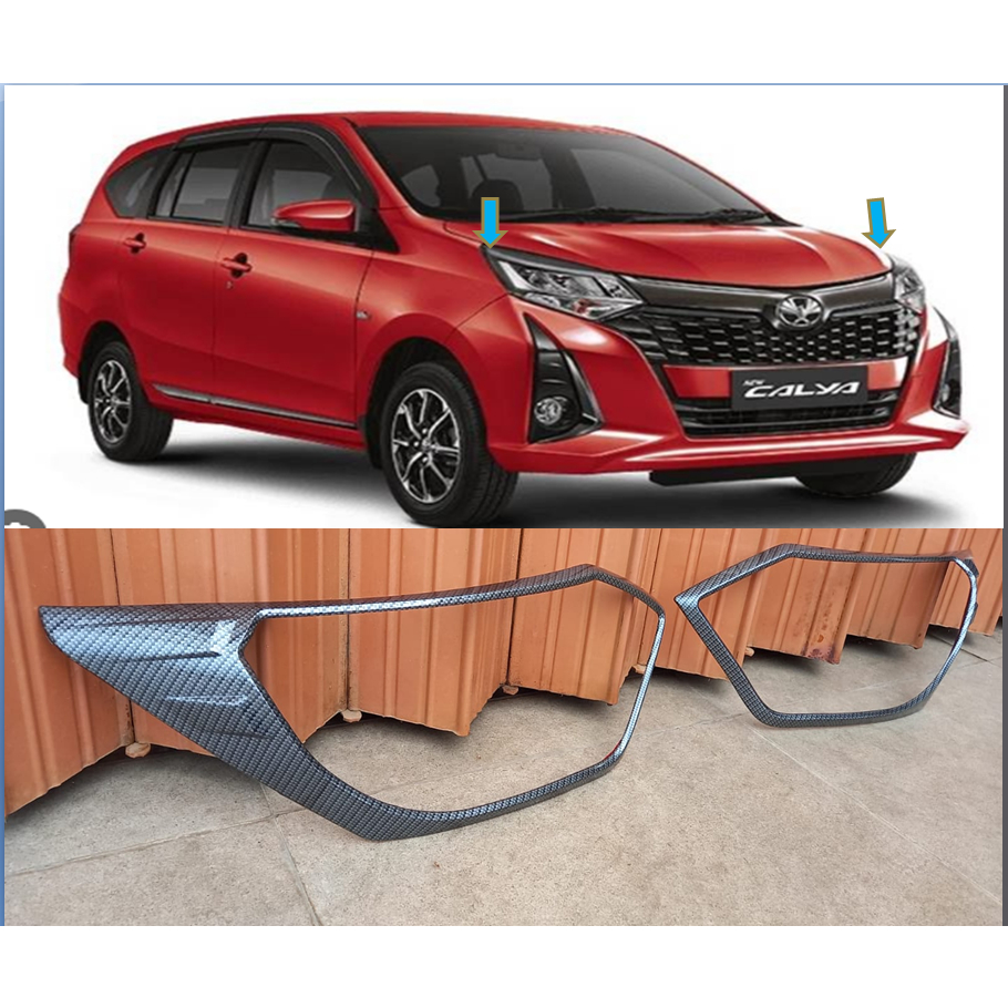 HEAD Lamp Garnish CALYA 2019 Garnis DEPAN CARBON - GARNISH DEPAN CARBON CALYA 2019 - GARNISH LIST LA