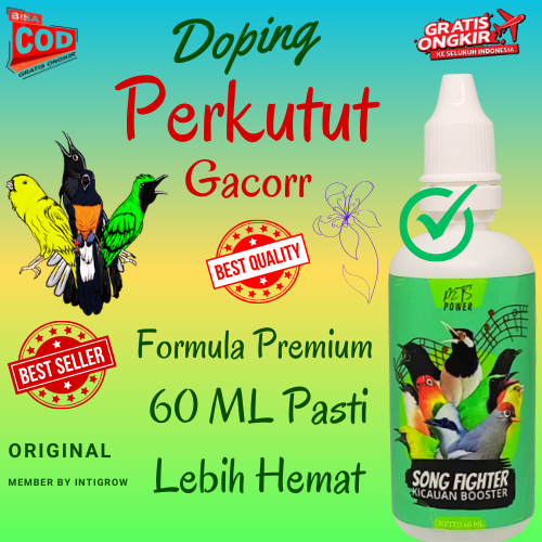 Doping Perkutut 60 ML / Vitamin Perkutut Cepat Gacor / Vitamin Perkutut Super Gacor / Vitamin Burung