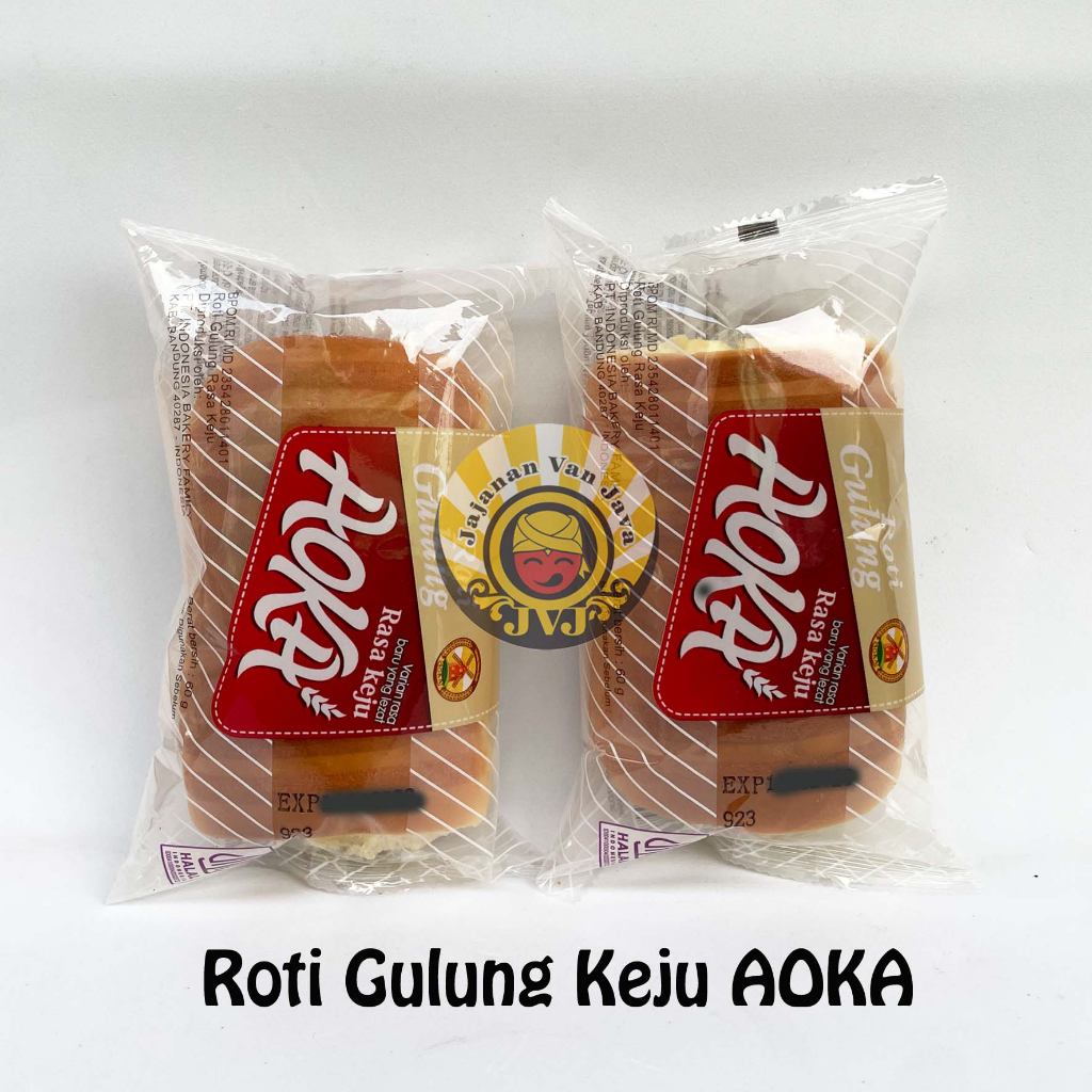 Roti Panggang AOKA - Roti Gulung AOKA Rasa Keju Coklat