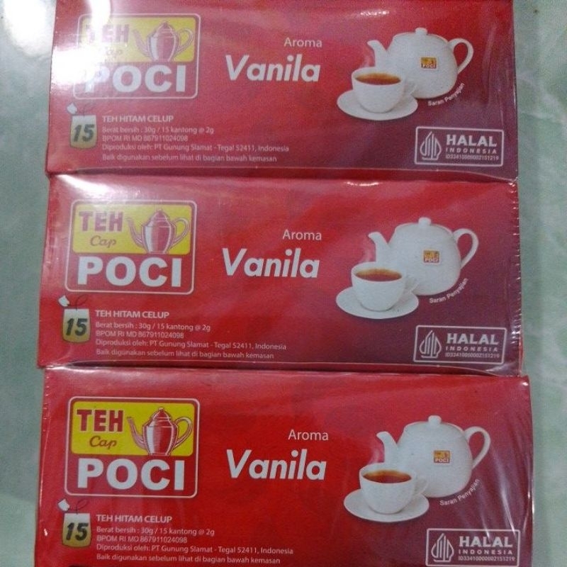 

teh poci celup 15 kantong/pack isi 5 pcs.