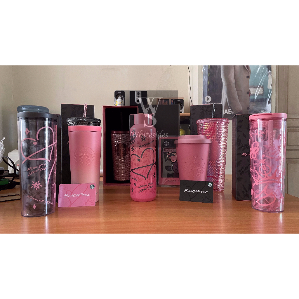 STARBUCKS x BLACKPINK INDONESIA ORIGINAL MERCHANDISE BLACK PINK COLD HOT CUP SUMMER TUMBLER REUSABLE