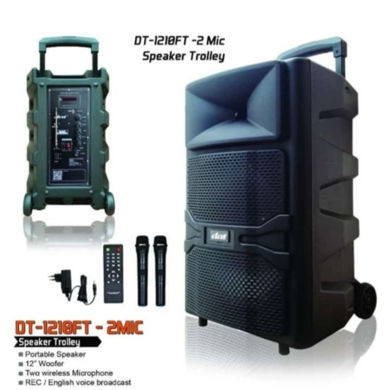 Speaker Portabel DAT DT1210FT/DT1210FT/DT-1210FT Speaker Aktif