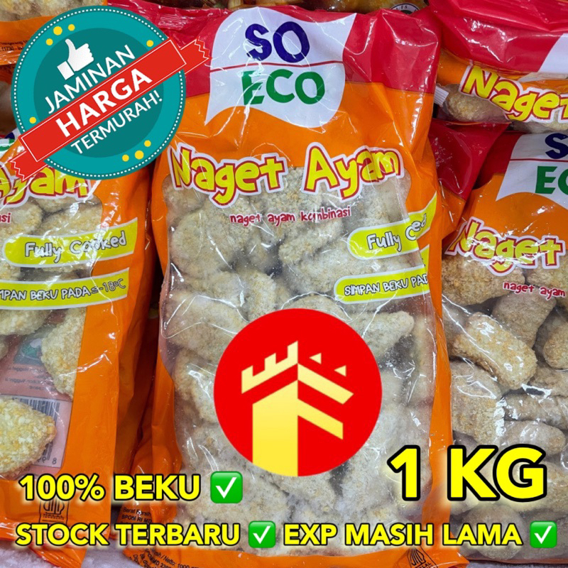 

SO GOOD ECO CHICKEN NUGGET 500 GR SO ECO NAGET AYAM 1 KG