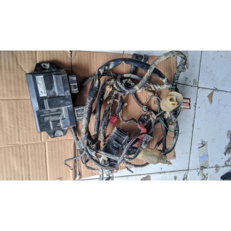 Fullset pengapian Kabel bodi Ecu Motor Honda Vario 110 fi esp Stater Halus K46 Copotan Original