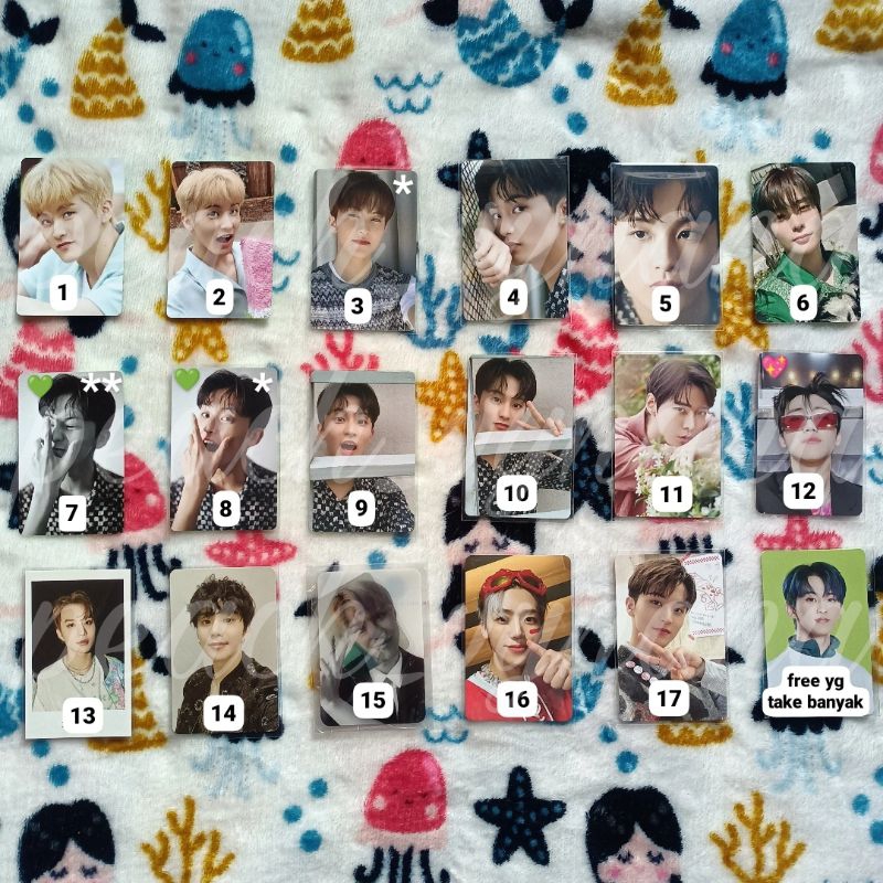 [BACA DESK] Photocard Pc Aab All About NCT DREAM & NCT 127 / Dicon 101 Selca Concept Mark BNW NON BN