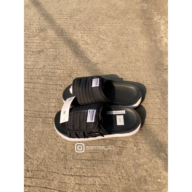 NIKE ASUNA SLIDE 2 BLACK WHITE (DC 1461-001) ORIGINAL RESMI
