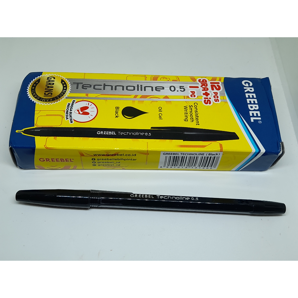 

PEN GREEBEL TECHNOLINE 0,5 MM HARGA 1KOTAK ISI 12 PCS ADA 3 WARNA