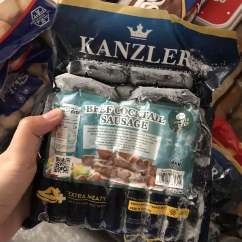 

HALAL Kanzler Sosis Beef Coctail 500gr / Sosis Kanzler Mini