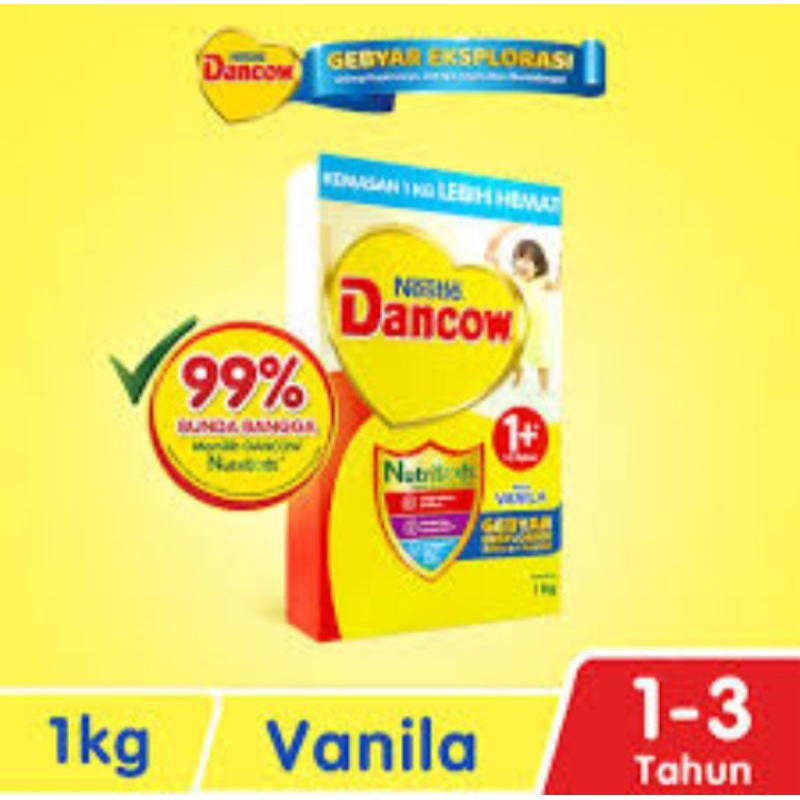 susu dancow 1+ vanila 1kg
