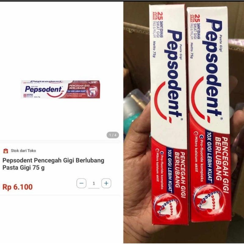 PEPSODENT 75gr / pasta gigi pepsodent / Pasta gigi