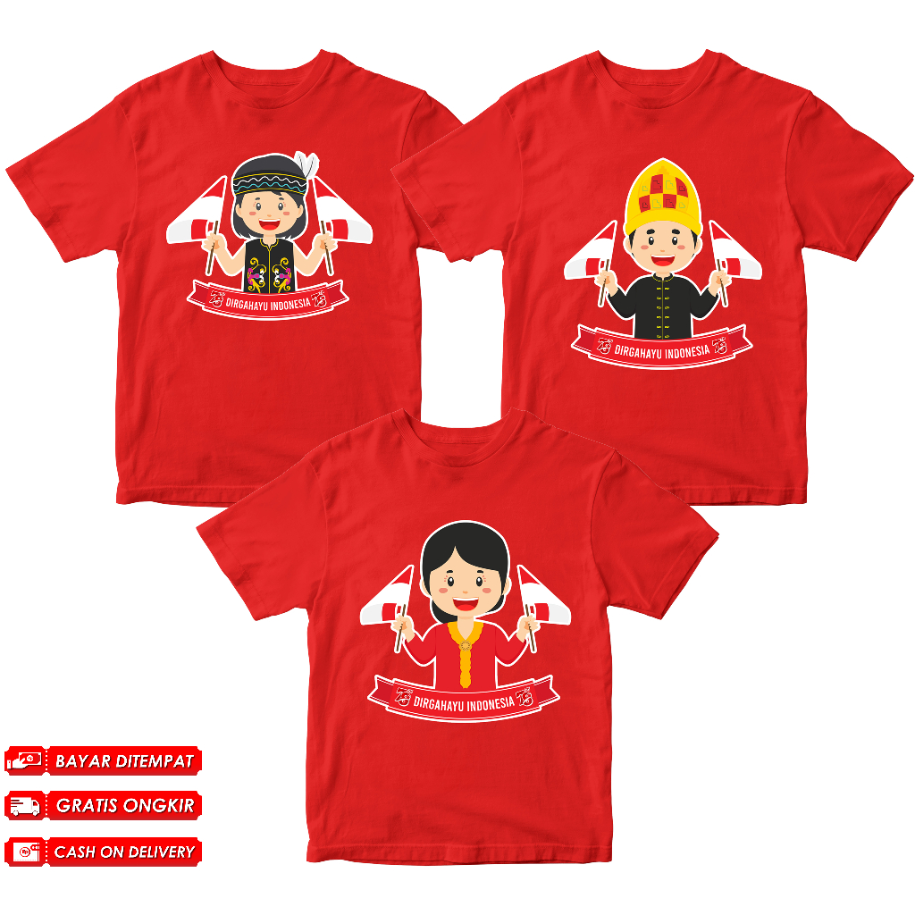 Kaos Anak Kemerdekaan Hut Ri ke 78