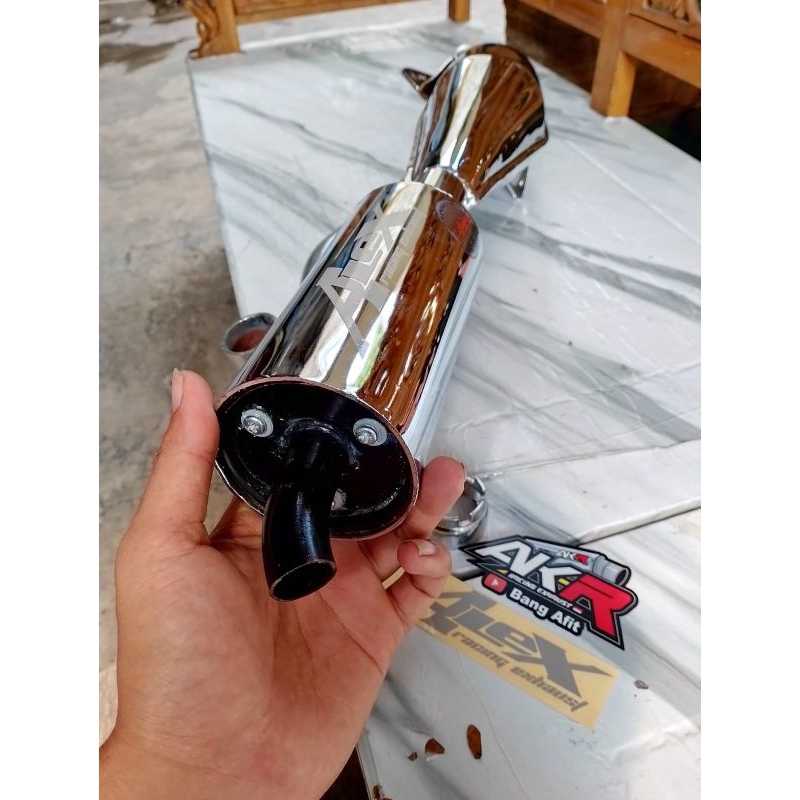 bahan pabrik knalpot fiz r bobok suara road race tebal dan mirio original yimm yamaha genune part