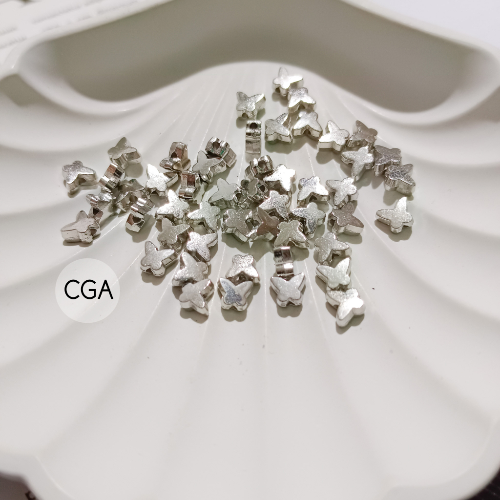 Manik Kupu Silver Mote CCB kupu kupu silver kecil gelang cincin