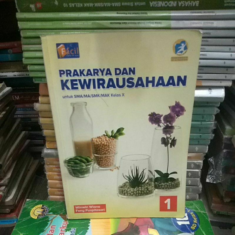 buku prakarya dan kewirausahaan 1 untuk SMA kelas 10 penerbit facil