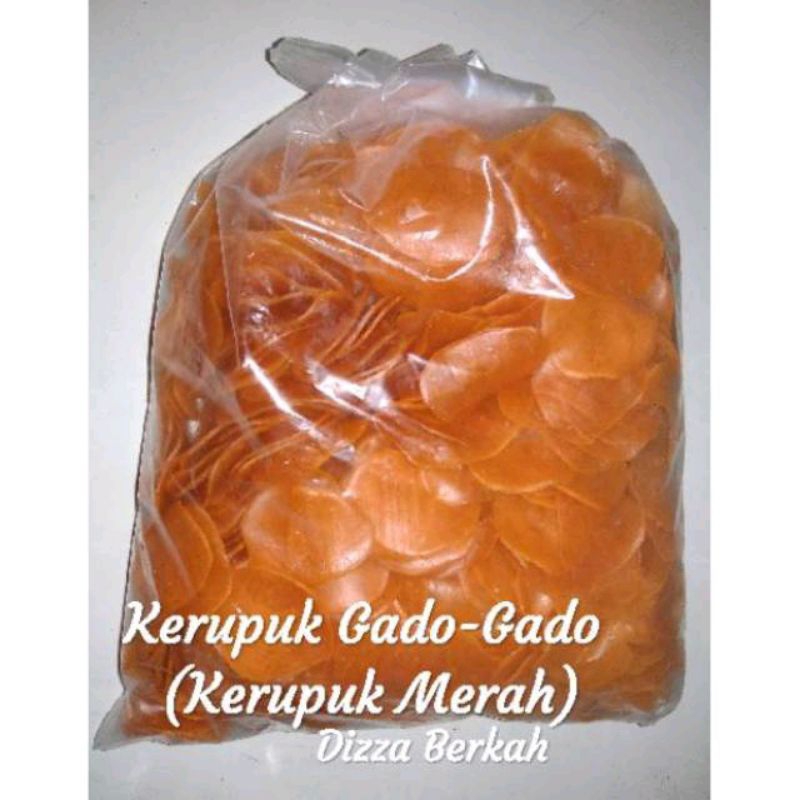 

KERUPUK MERAH MENTAH/KERUPUK GADO-GADO/250gr/Dizza Berkah