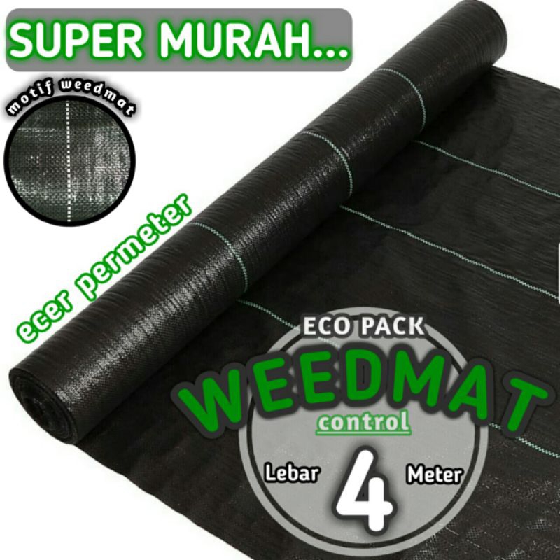 Weedmat Lebar 4 meter / weedmat control green house / terpal green house