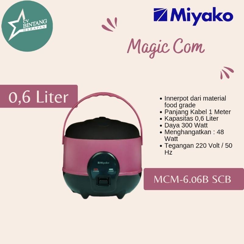 Magic Com Miyako Mcm-606B Sbc