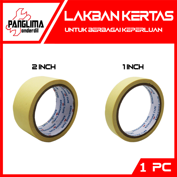 

Lakban Kertas Berbagai Keperluan 1-2 Inch-In Lem-Solasi-Isolasi Masking Tape-Taping
