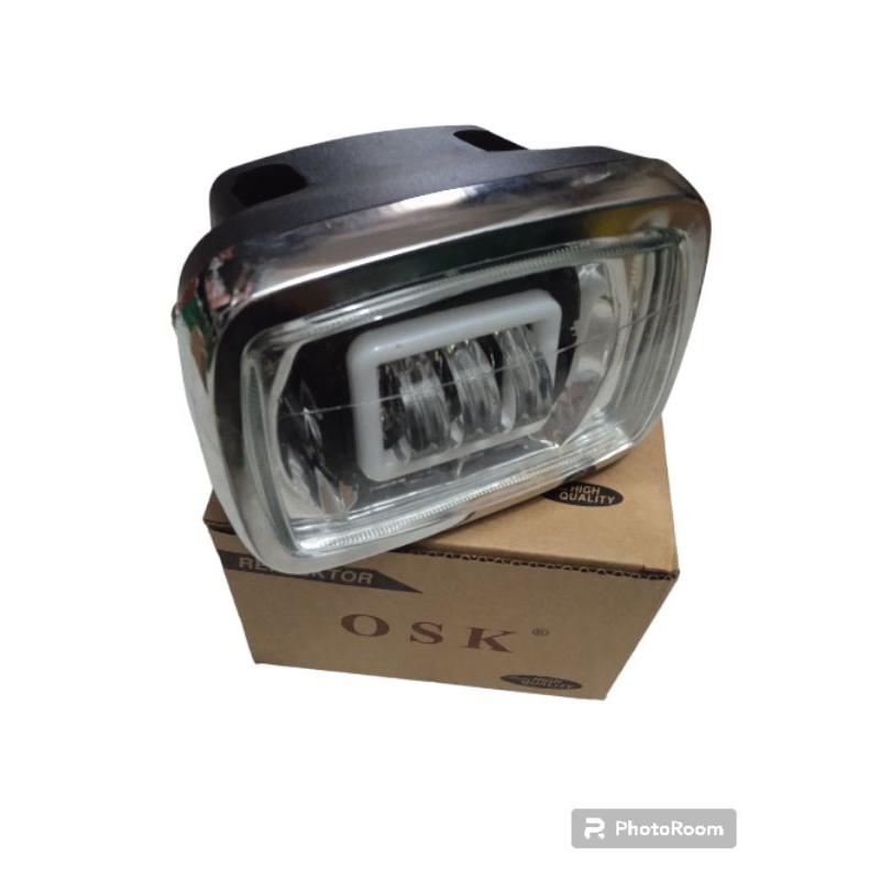 Headlamp Refektor Daymaker 3 lensa Motor Honda Win Full set Batok Lampu