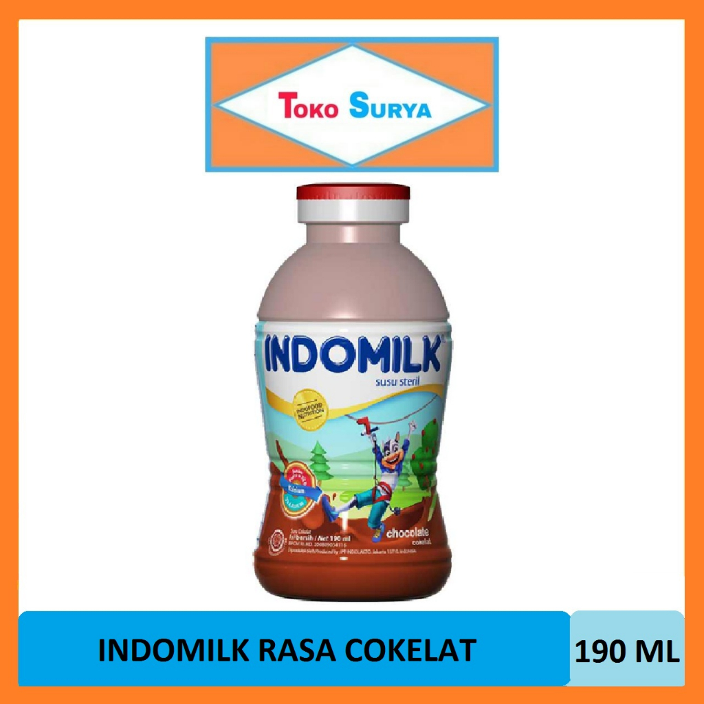 

Indomilk Minuman Susu Steril Rasa Cokelat 190 Ml