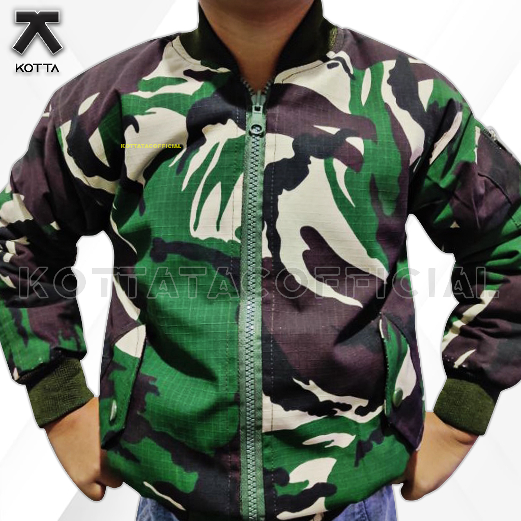 JAKET BOMBER ANAK LORENG MALVINAS - JAKET LORENG ANAK TNI - JAKET BOMBER ANAK LORENG