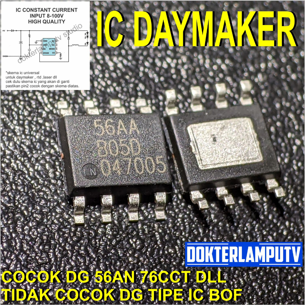IC DAYMAKER DEYMEKER RTD UNIVERSAL IC DRIVER LED CONSTANT CURRENT  INPUT 8-100VDC 56aa 56an