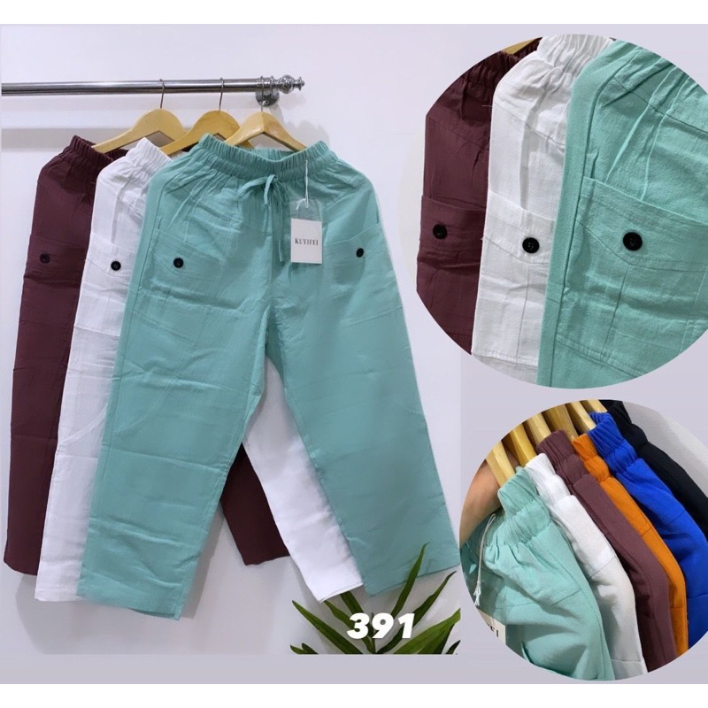 Celana Katun BKK Import/Celana Wanita Kuyifei 391
