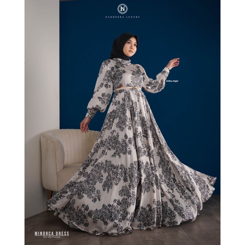 Minorca dres terbaru by nadheera luxury (dress sultan)