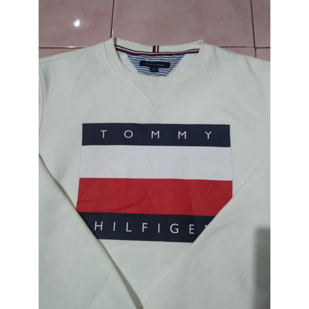 Sweater Crewneck Tommy Hilfiger Big Logo Second