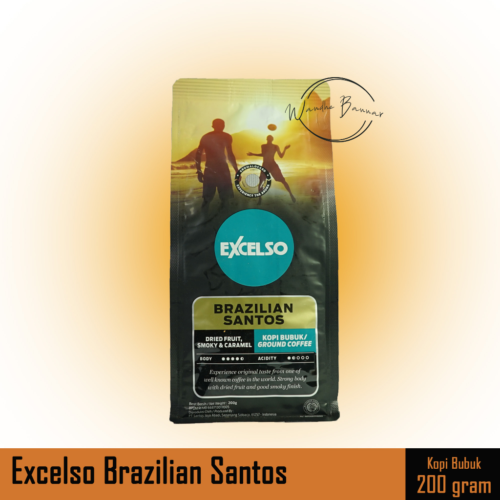 

Kopi Bubuk Excelso Brazilian Santos 200g