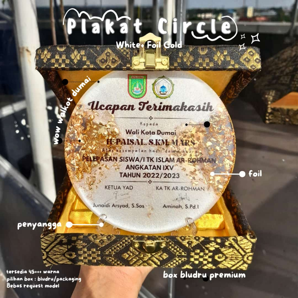 PLAKAT RESIN DIAMETER 13 CM | PLAKAT AESTETIK | PLAKAT MURAH | PLAKAT CUSTOME