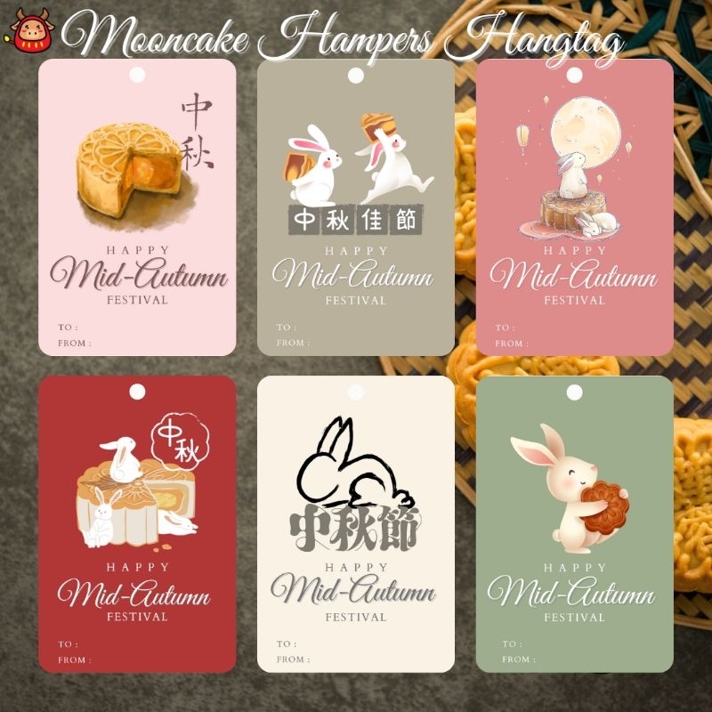 

Hangtag Mooncake Mid Autumn Festival Kue Bulan Premium Hangtag Gift tag