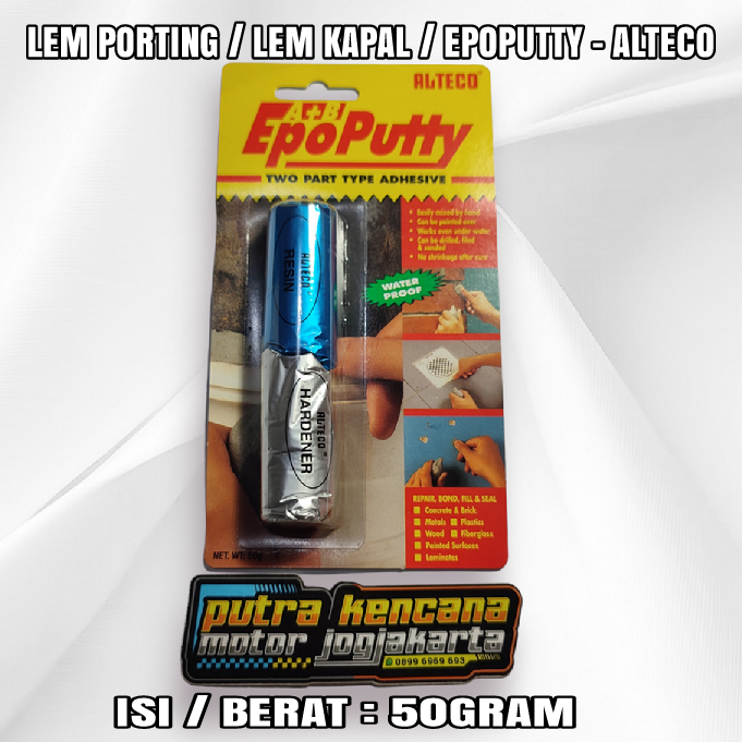 

LEM ALTECO PORTING / LEM KAPAL / EPOPUTTY ASLI 50GRAM - RESIN HARDENER