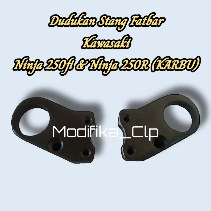 Dudukan Raiser stang fatbar ninja 250fi/250R