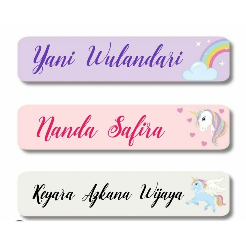 

stiker nama